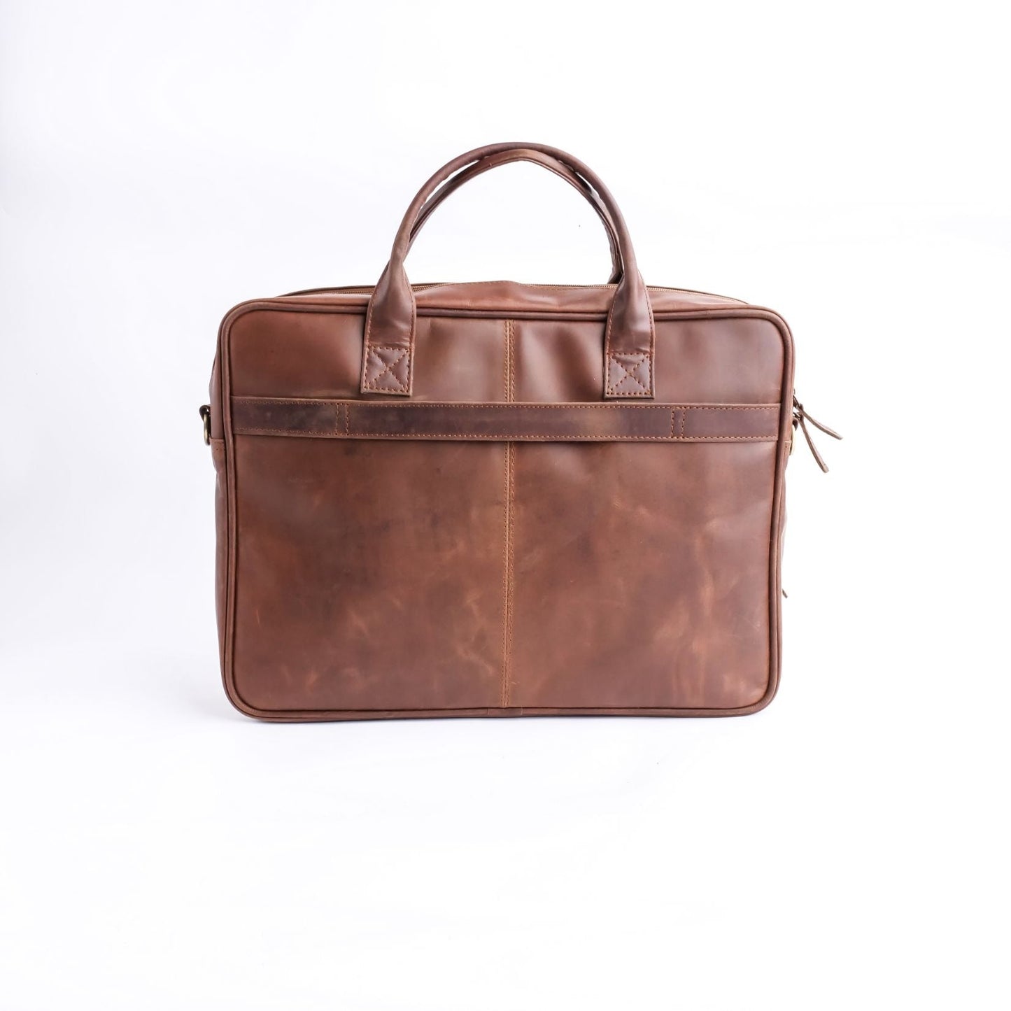 Everyday Companion Leather Laptop Bag-Tan