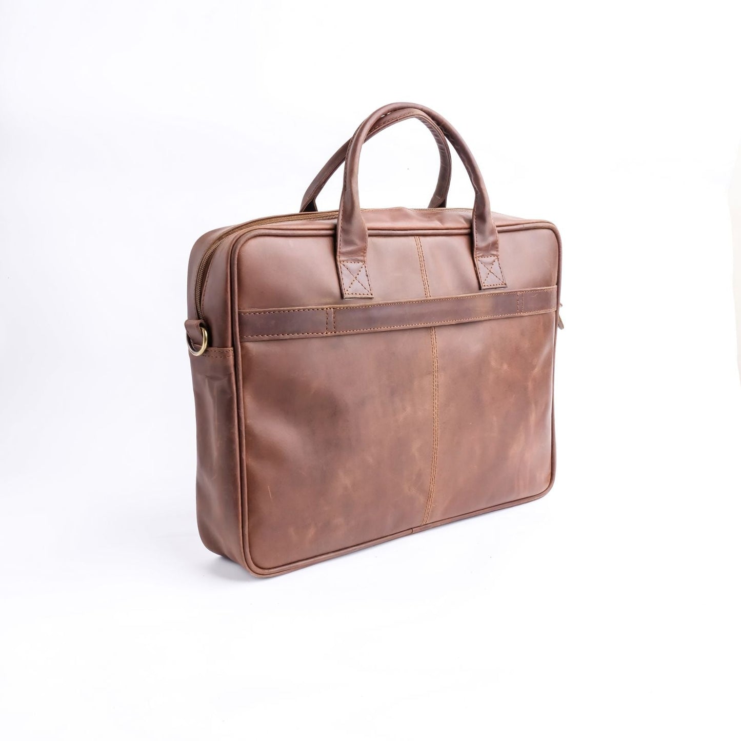 Everyday Companion Leather Laptop Bag-Tan